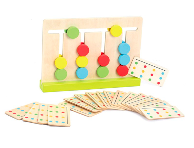 Regalos para Navidad juguetes de madera Kinuma Juego Matching Colours